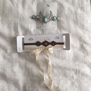 Hair clip and necklace chokers